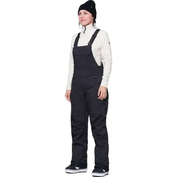 Snowboardové kalhoty 686 lacláče - Wmns Black Magic Insulated Bib Black Geo Jacquard (BLK)