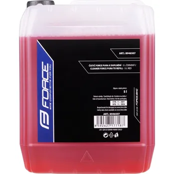 Cyklo nářadí FORCE PURA čistič k doplnění - 5l červený, cherry