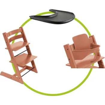 Akční set STOKKE Tripp Trapp židlička Terracotta + Baby set + Pultík