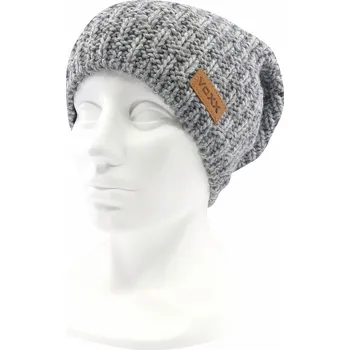 Čepice VoXX PREMACY / Dámská pletená čepice z merino vlny - šedá Univerzální