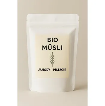 Sušené ovoce BIOMusli Jahody - Pistácie 300 g LES FRUITS DU PARADIS