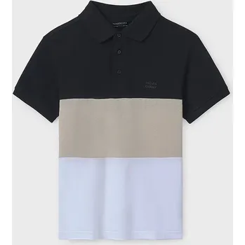 Oblečení a móda Dětská bavlněná polokošile Mayoral 6132.7D.Junior.PPYA černá 99X, vel. 128