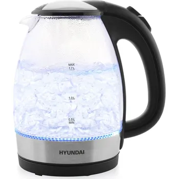 Rychlovarná konvice Hyundai VK 741, nerez/sklo