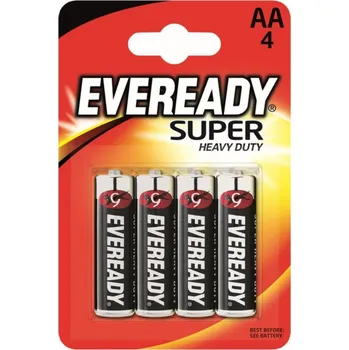 Elektronika Energizer Eveready Super Heavy Duty AA 4ks 7638900083590