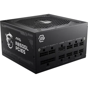 Počítačový zdroj MSI zdroj MAG A850GL PCIE5/ 850W/ ATX3.0/ akt. PFC/ 7 let celk. záruka/ 120mm fan/ modulární kabeláž/ 80PLUS Gold