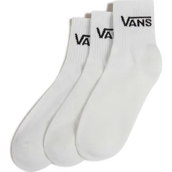 Dámské ponožky ponožky pánské 3 páry VANS Classic Half Crew White - M