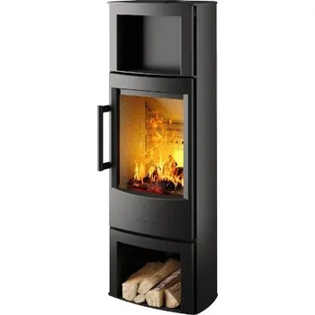 Krbová kamna Hwam Wiking Miro 6+ se zásobníkem šedá
