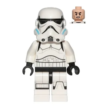 Stavebnice LEGO LEGO Minifigurka Imperial Stormtrooper - Printed Legs, Dark Azure Helmet Vents sw0578