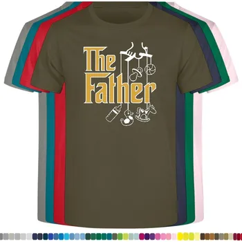 Pánské tričko levne-bavlnene-tricko-potisk-loutka-kmotr-otec Barva: Khaki, velikost: XS