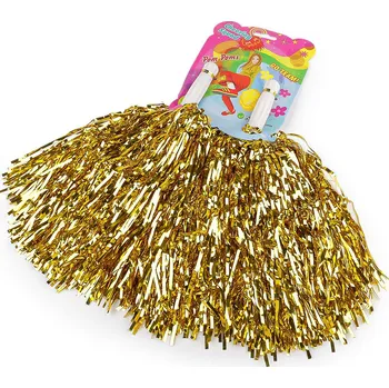 Pompon pro roztleskávačky 2 ks, barva 2 zlatá