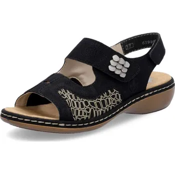 Dámské sandále Dámské sandály RIEKER 65989-01 černá S6 38