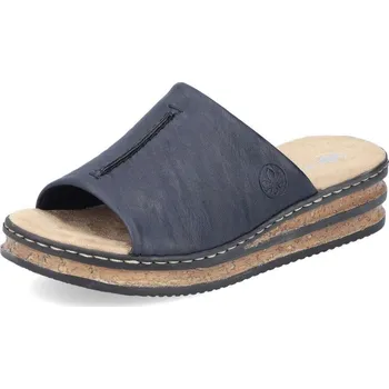 Dámské pantofle Dámské nazouváky RIEKER 62905-14 modrá S6 42