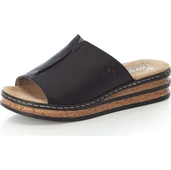 Dámské pantofle Dámské nazouváky RIEKER 629M9-00 černá S6 37