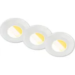 Briloner 7588036 -SADA 3xLED Koup podh svítidlo KLIRA 3xLED/4,9W/230V IP44 bílá