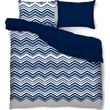 Povlečení Oboustranné bavlněné povlečení MISS LUCY ORGANIC ZIG ZAC 220 x 200 cm