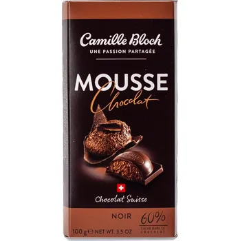 Cukrovinka Camille Bloch Delikátní hořká čokoláda mouse Noir 60% 100g