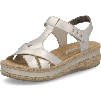 Dámské sandále Dámské sandály RIEKER V0919-90 zlatá S6 39