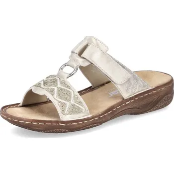 Dámské pantofle Dámské nazouváky RIEKER V2864-60 béžová S6 42