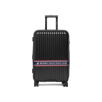 Módní doplněk Střední kufr Beverly Hills Polo Club CEO-BHPC-M-005-08-BLACK Černá NOSIZE