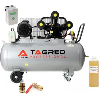 Kompresor Tagred AKČNÍ SET SETTA311BM, Olejový kompresor 300l, 3 písty, 400V, 9,5 KW, s příslušenstvím