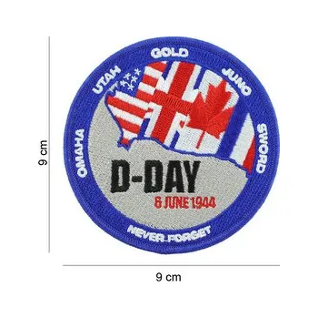 Nášivka textilní Fostex D-Day Never Forget - barevná