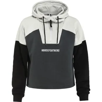 Dámská mikina Dámská mikina Horsefeathers LILAN XS Tmavě šedá, Bílá, Černá