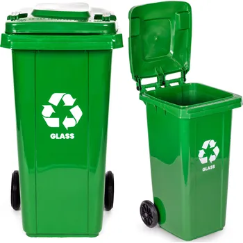 Popelnice Plastová zelená popelnice 120l MO-120G-9-K