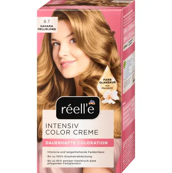 Barva na vlasy réell‘e barva na vlasy Intensiv Color Creme 8.7 sahara blond