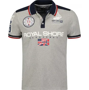 Pánské tričko GEOGRAPHICAL NORWAY polokošile pánská KAMACHO SS MEN 100 S tmavě šedá