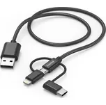 Hama 201536 USB 3v1, micro USB, USB-C, Lightning, 1,5m