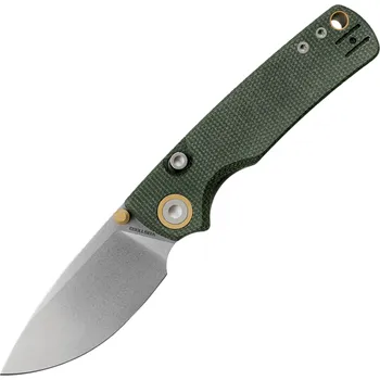 kapesní nůž Vosteed Porcupine(Thumb Stud) 14C28N Stonewash Green Micarta A2611