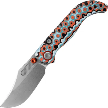 kapesní nůž Vosteed Naga S35VN Stonewash Coral Orbit Bamboo Micarta A3907