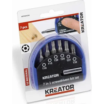 Dílna Kreator KRT064250 - Sada bitů 7 ks TORX
