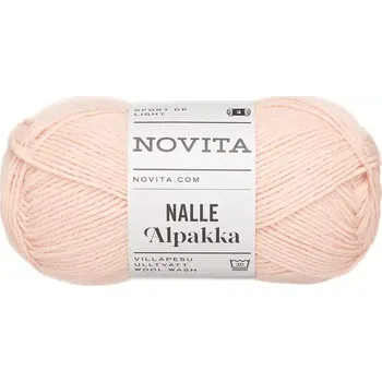 Příze Novita Nalle Alpakka 5181 Světlá meruňková (Ponožková příze s alpakou Nalle Alpakka light twinflower)