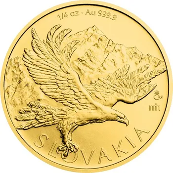 Zlatá 1/4oz investiční mince Orel 2026 stand