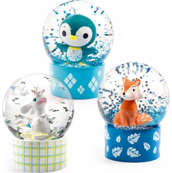 Dětské svítidlo Zvířátko: nerozbitná mini sněžná koule