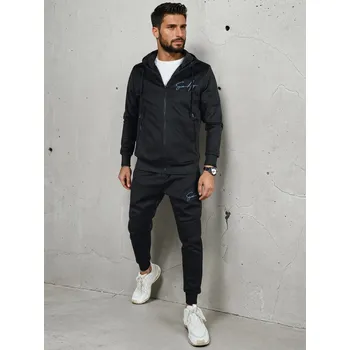 Černý pánský teplákový komplet Dstreet DStreet černá | bílá 3400587