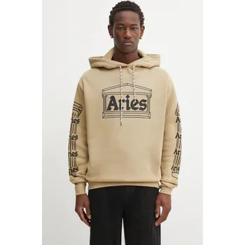 Pánská mikina Bavlněná mikina Aries Temple AR2001204 béžová 80X, vel. M