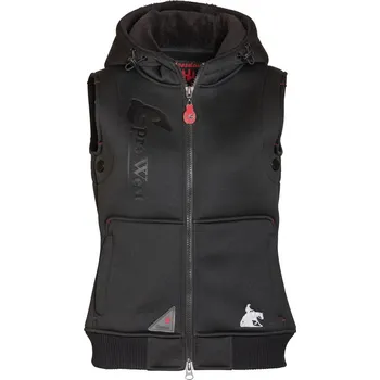 Jezdecké oblečení Westernová neoprenová vesta LproWest - černá velikost XXXL