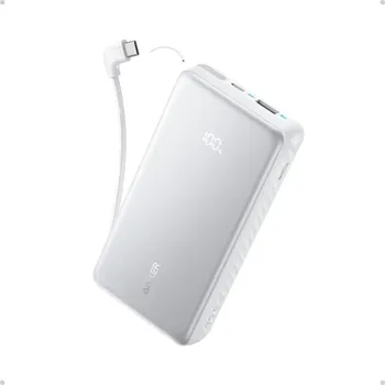 Powerbanka Powerbanka Anker Zolo 20000mAh, 22,5W s kabelem USB-C bílá
