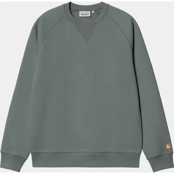 Pánská mikina Carhartt WIP Chase (velvet green/gold) M, zelená