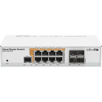 Počítač MikroTik Cloud Router Switch CRS112-8P-4S-IN, 8x GLAN s PoE, 4x SFP