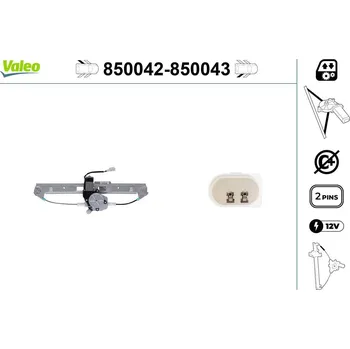 Stahovačka okna Zvedací zařízení oken VALEO 850042