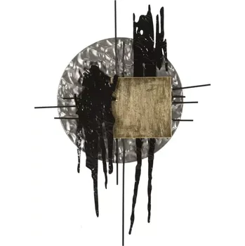 Nástěnná dekorace Cripton 100 cm černá/zlatá/stříbrná