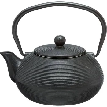 Litinový džbánek se sítkem na čaj Marin 600 ml černý