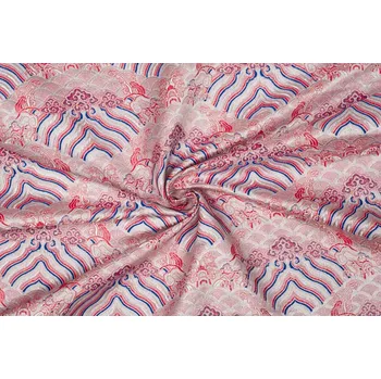 Brokát nebesa, bílo-modro-červený, 0.7m, sartor.cz