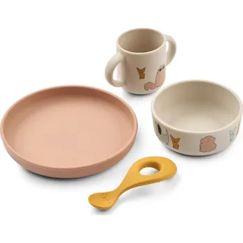 dětská jídelní sada LIEWOOD Vivi jídelní sada Cats and Dogs