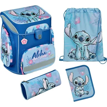 Lilo and Stitch Školní set 5ks Lilo a Stitch sada aktovka/batoh, penál, pouzdro, sáček, přívěšek