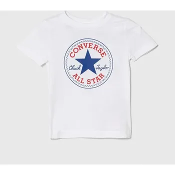 Dětská móda Dětské bavlněné tričko Converse 866500 bílá 00X, vel. 98-104