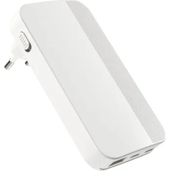 Telefonní příslušenství Epico UltraBoost GaN 65W plochá síťová rychlonabíječka EA65 - bílá